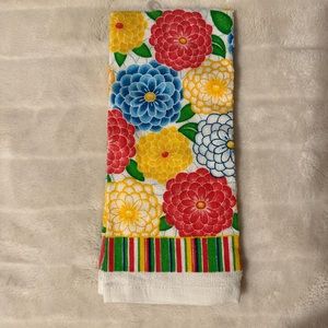 Flower dish towel